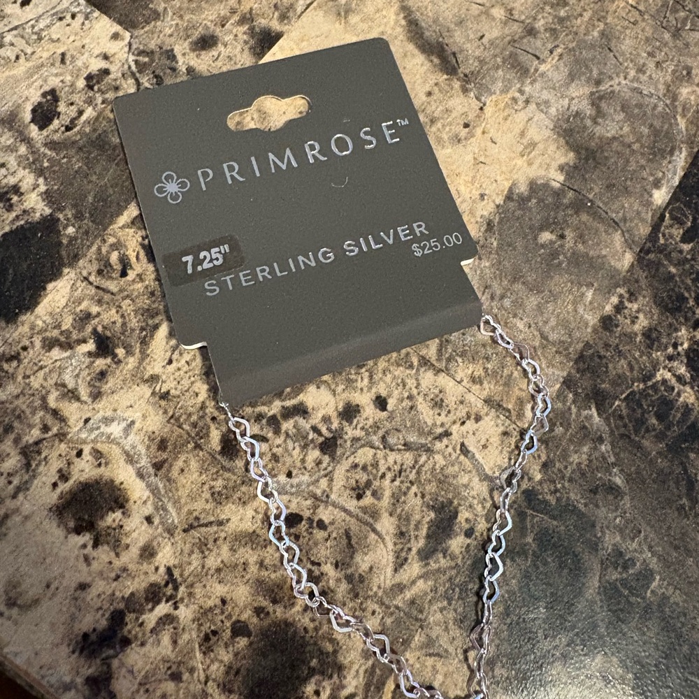 Primrose Sterling Silver 7.25" Chain Bracelet - Silver